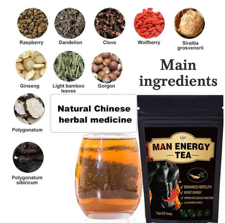 Booster d'érection- Energie et vitalité masculine THÉ AUX SIX TRESORS DU GINSENG (Copie1)